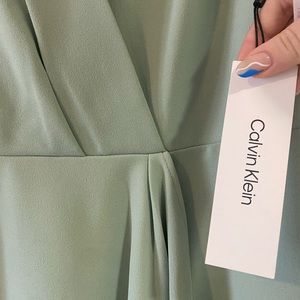 Calvin Klein Pale Green Dress Size 10 New With Tags Never Worn